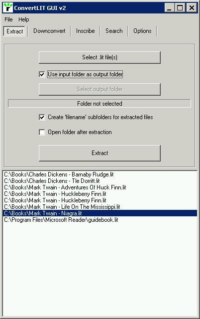 ConvertLIT GUI